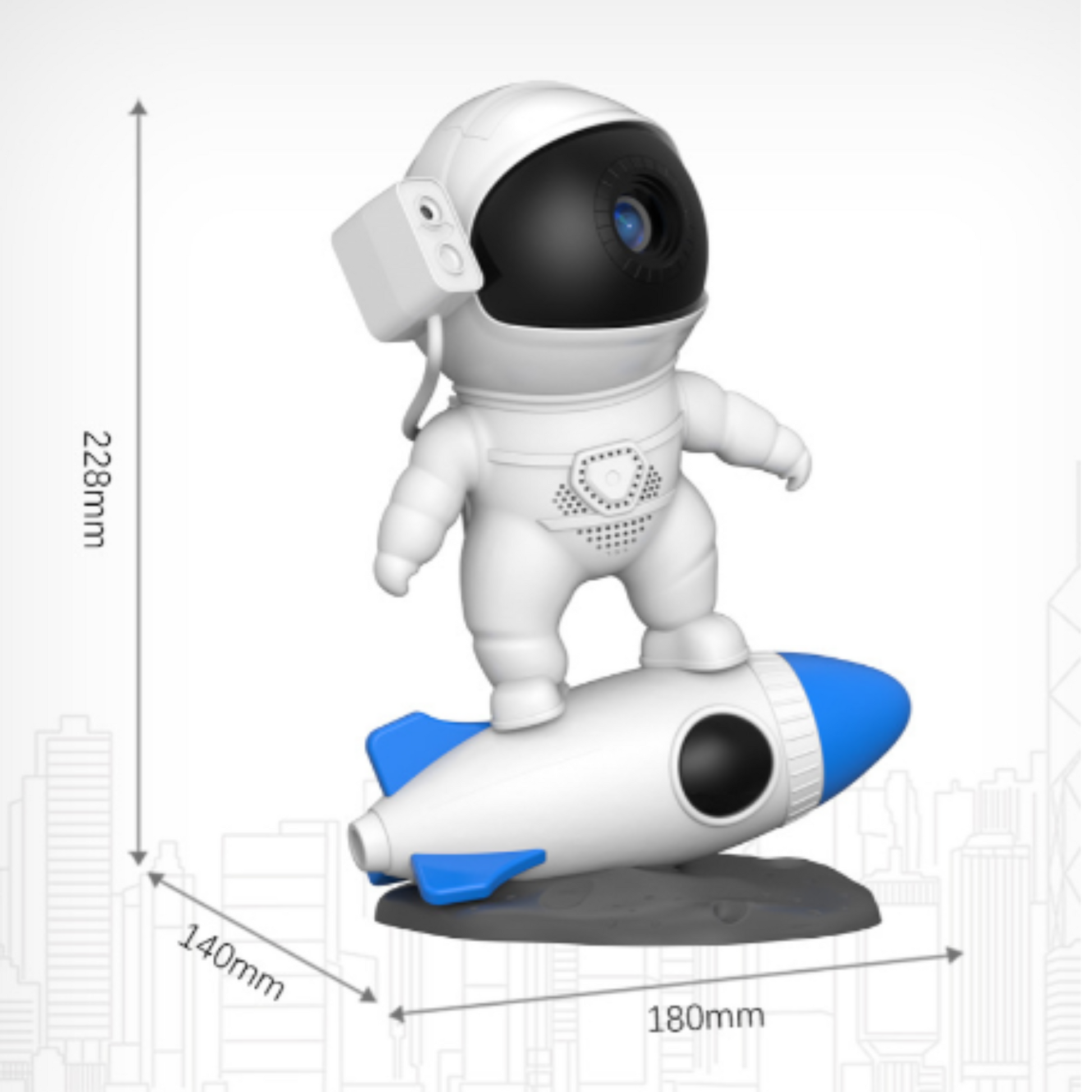 Rocket Astronaut Galaxy Projector